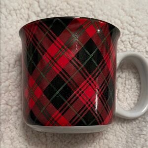 Plaid Red and Black Mug